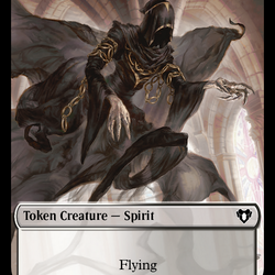 Spirit (0039) // Knight Double-Sided Token [Commander Masters Tokens]