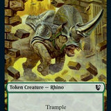 Rhino // Wolf Double-Sided Token [Innistrad: Midnight Hunt Commander Tokens]