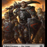 Orc Army (0019) // Food (0024) Double-Sided Token (Surge Foil) [The Lord of the Rings: Tales of Middle-Earth Tokens]