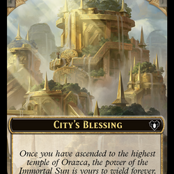 City's Blessing // Construct (41) Double-Sided Token [Commander Masters Tokens]