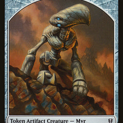 Myr // Bird (002) Double-Sided Token [Commander 2016 Tokens]
