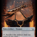 Treasure (21) // Dinosaur Double-Sided Token [March of the Machine Tokens]