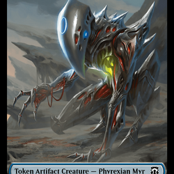 Phyrexian Myr (Ripple Foil) // Servo Double-Sided Token [Modern Horizons 3 Commander Tokens]