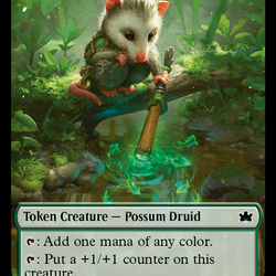 Fish // Tender Wildguide Double-Sided Token [Bloomburrow Tokens]