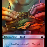 Alien Angel // Food (0059) Double-Sided Token (Surge Foil) [Doctor Who Tokens]