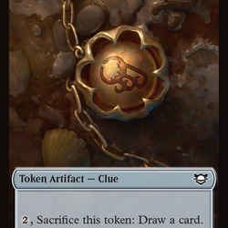 Copy // Clue Double-Sided Token [Edge of Eternities Commander Tokens]