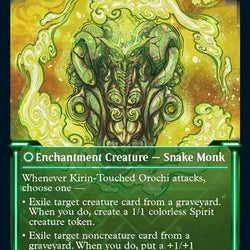 Teachings of the Kirin // Kirin-Touched Orochi (Showcase Soft Glow) [Kamigawa: Neon Dynasty]