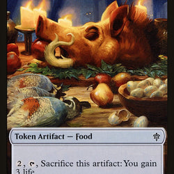Rat // Food (18) Double-Sided Token [Throne of Eldraine Tokens]