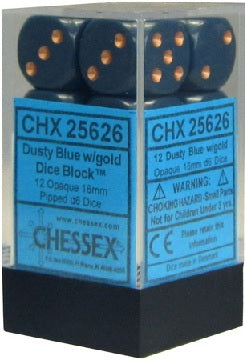 OPAQUE 16MM DICE BLOCK (12 dice)