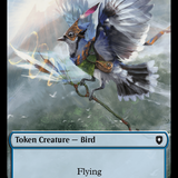 Bird (011) // Shark Double-Sided Token [Bloomburrow Commander Tokens]