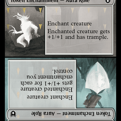 Copy // Monster Role / Virtuous Role Double-Sided Token [Wilds of Eldraine Commander Tokens]