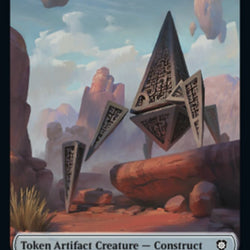 Construct (008) // Phyrexian Myr Double-Sided Token [The Brothers' War Commander Tokens]