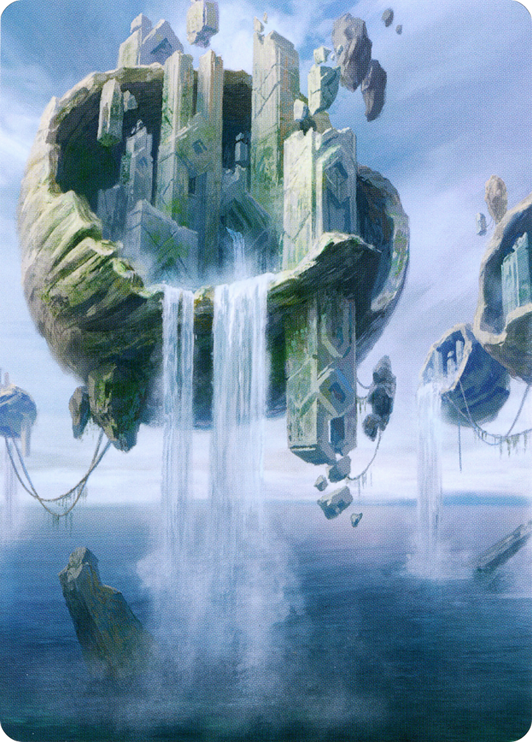 Island // Island (AZNR-011) (Borderless) [Zendikar Rising Art Series] Foil