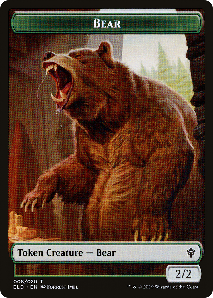 Bear (TELD-008) [Throne of Eldraine Tokens]
