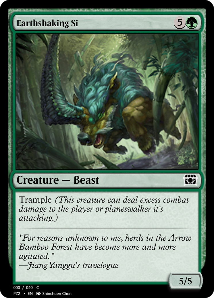 Earthshaking Si (PZ2-70853) [Treasure Chest] Foil