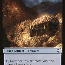 The Monarch // Treasure Double-Sided Token [Commander Legends Tokens]
