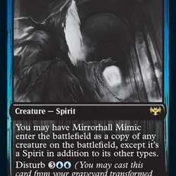 Mirrorhall Mimic // Ghastly Mimicry [Innistrad: Double Feature]
