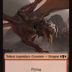 Karox Bladewing // Copy Double-Sided Token [Tarkir: Dragonstorm Commander Tokens]
