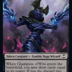 Tentacle // Champion of Wits Double-Sided Token [Streets of New Capenna Commander Tokens]