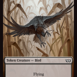 Demon // Bird Double-Sided Token [Duskmourn: House of Horror Commander Tokens]