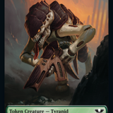 Tyranid (17) // Tyranid Gargoyle Double-Sided Token [Warhammer 40,000 Tokens]
