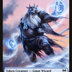Elf Warrior // Giant Wizard Double-Sided Token [Kaldheim Tokens]
