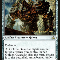 Golden Guardian // Gold-Forge Garrison [Rivals of Ixalan Prerelease Promos]