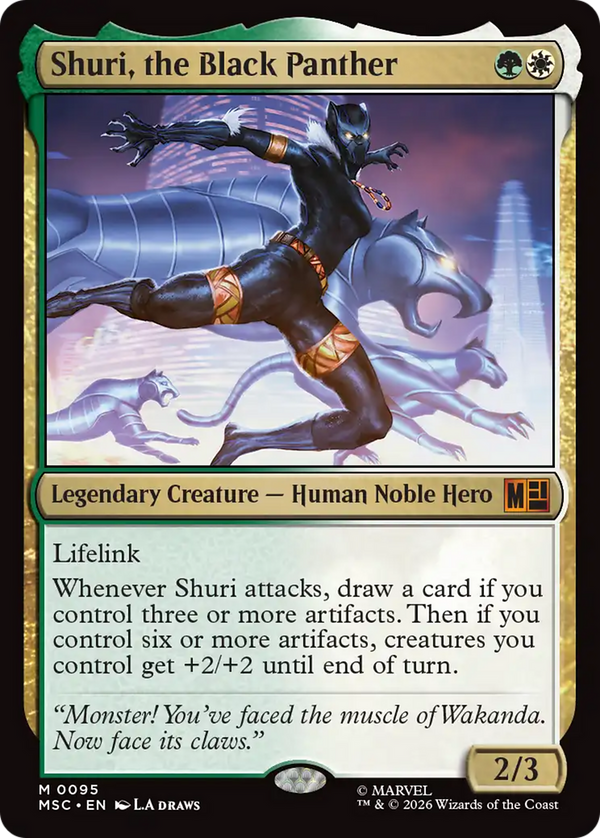 Shuri, the Black Panther (Surge Foil) [Marvel Super Heroes Commander]