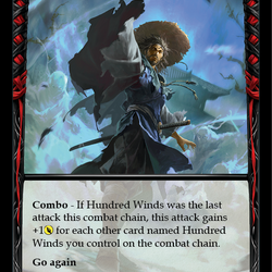 Hundred Winds (Yellow) [EVR042] (Everfest)  1st Edition Extended Art Rainbow Foil