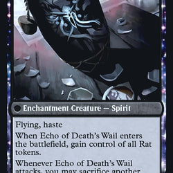 Tribute to Horobi // Echo of Death's Wail [Kamigawa: Neon Dynasty Prerelease Promos]