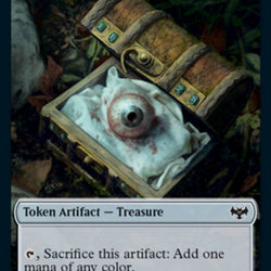 Human (001) // Treasure Double-Sided Token [Innistrad: Crimson Vow Tokens]