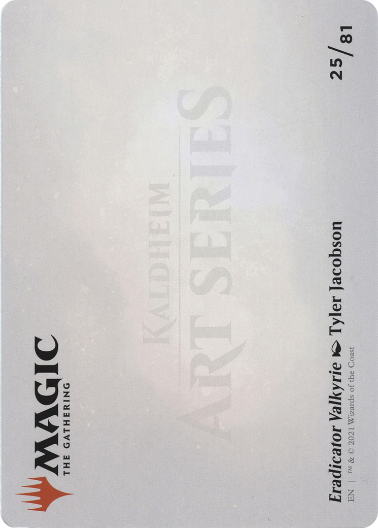 Eradicator Valkyrie // Eradicator Valkyrie (ASKHM-025) (Borderless) [Art Series: Kaldheim] Foil