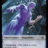 Salamander Warrior // Shapeshifter Double-Sided Token [The Lost Caverns of Ixalan Commander Tokens]