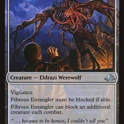 Tangleclaw Werewolf // Fibrous Entangler [Eldritch Moon]
