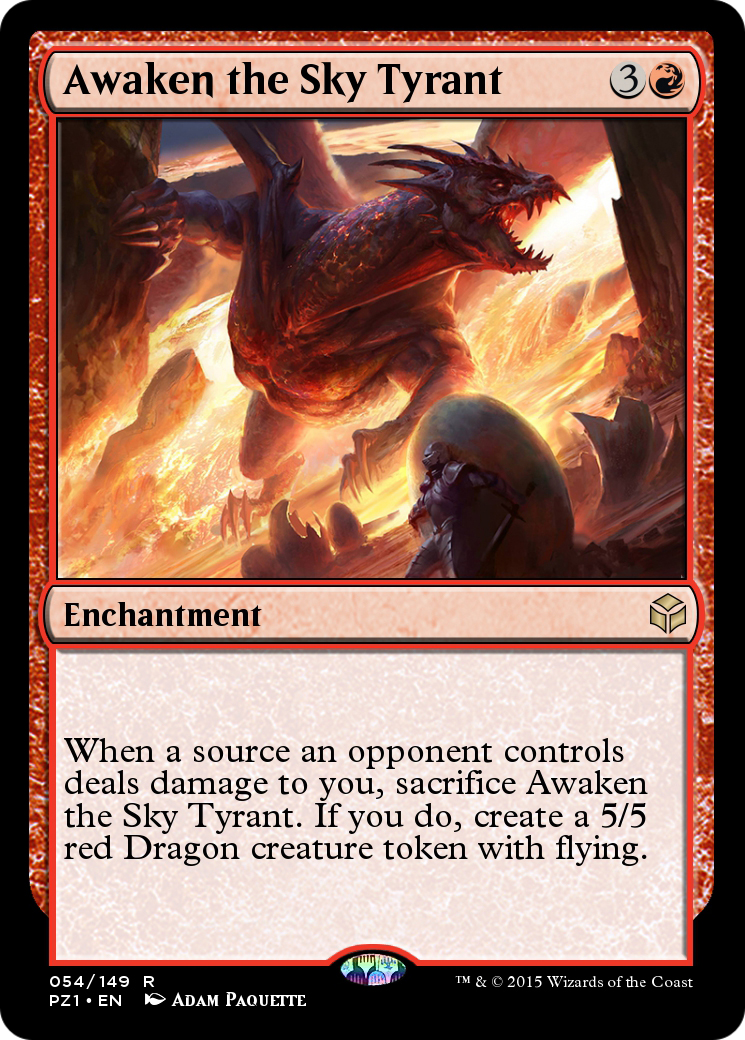 Awaken the Sky Tyrant (PZ1-054) [Legendary Cube Prize Pack] Foil
