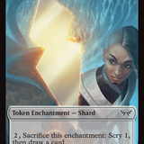 Shard // Treasure Double-Sided Token [Duskmourn: House of Horror Tokens]