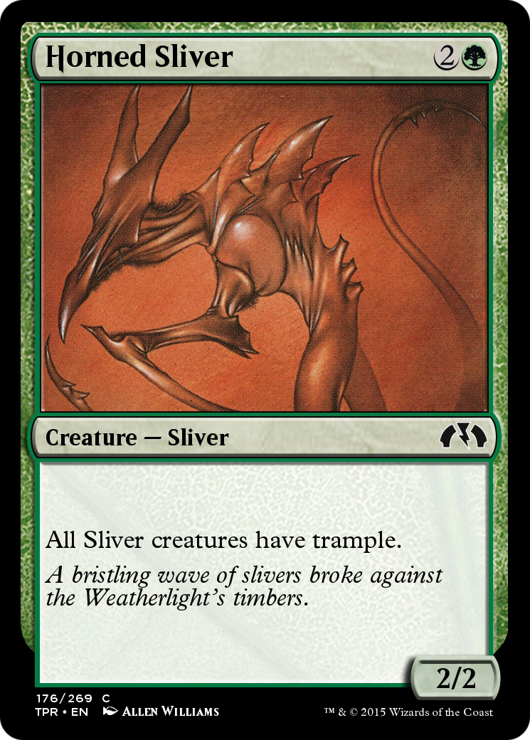 Horned Sliver (TPR-176) [Tempest Remastered] Foil