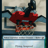 Powerstone // Laserbeak Double-Sided Token [The Brothers' War Tokens]
