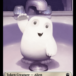 Alien // Cyberman Double-Sided Token [Doctor Who Tokens]