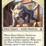 Heart-Piercer Manticore // Warrior Double-Sided Token [Amonkhet Tokens]