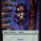 Insect (0013) // Spider Double-Sided Token [Duskmourn: House of Horror Tokens]