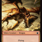 Dragon (0016) // Dragon (0017) Doubled-Sided Token [Foundations Tokens]