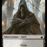 Spirit (0018) // Wurm Double-Sided Token [Ravnica Remastered Tokens]