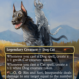 Rin and Seri, Inseparable (1508) // Rin and Seri, Inseparable [Secret Lair Commander Deck: Raining Cats and Dogs]