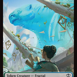 Boar // Fractal (0005) Double-Sided Token [Secrets of Strixhaven Commander Tokens]