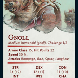 Gnoll Art Card [Dungeons & Dragons: Adventures in the Forgotten Realms Art Series]