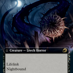 Curse of Leeches // Leeching Lurker (Extended Art) [Innistrad: Midnight Hunt]