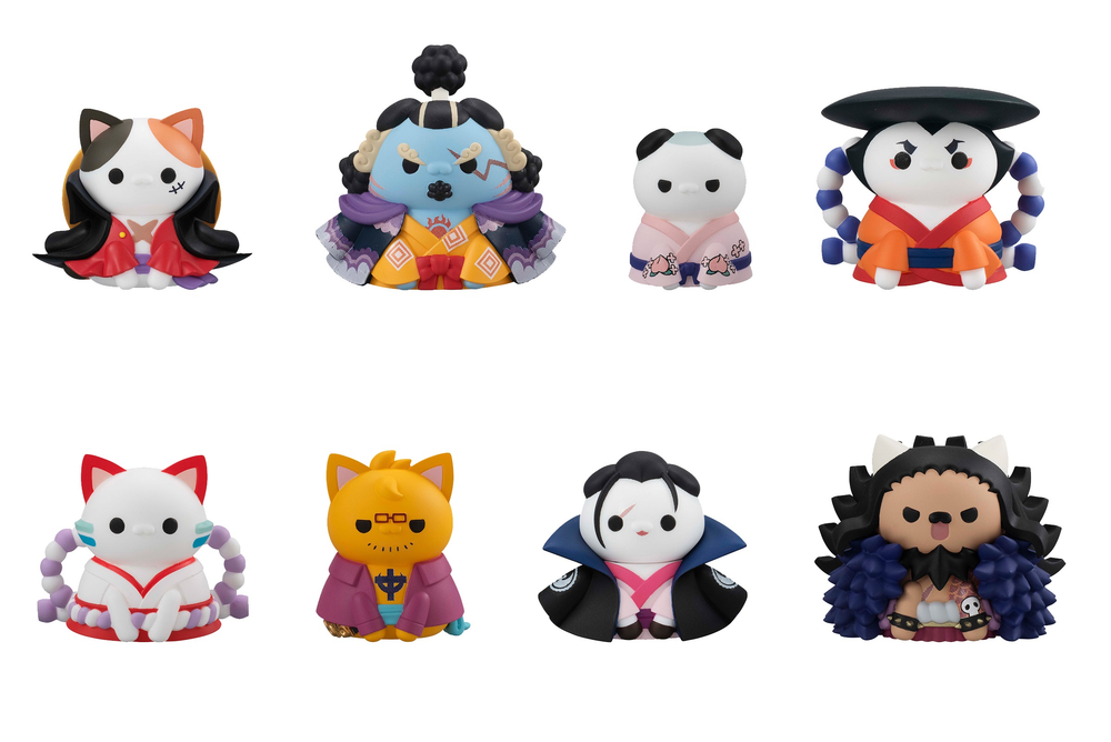 MEGAHOUSE ONE PIECE NYAN PIECE NYAN VER. LUFFY IN WANO KUNI MEGA CAT PROJECT BLIND BOX