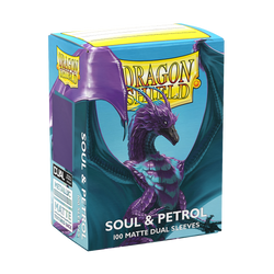 DRAGON SHIELD SLEEVES DUAL MATTE SOUL AND PETROL 100CT [2026-06-26]