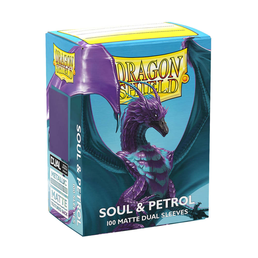 DRAGON SHIELD SLEEVES DUAL MATTE SOUL AND PETROL 100CT [2026-06-26]